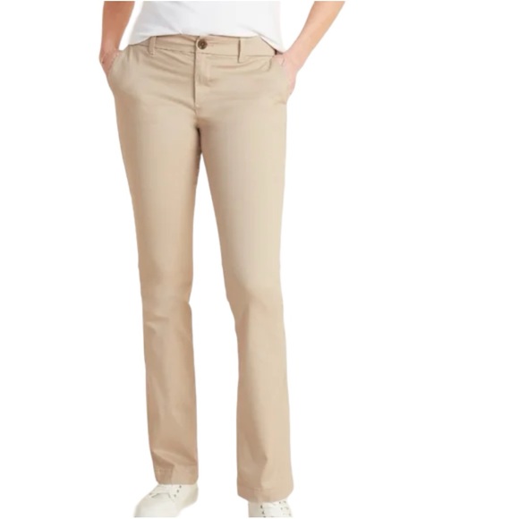 Old Navy Wide Leg Khaki Pants - Picture 1 of 6